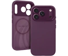Liavec Silk Shield dėklas su metaliniu kameros rėmeliu, skirtas iPhone 18 Pro Max/17 Pro Max, violetinis