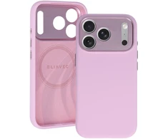 Dėklas Liavec Silk Shield Case with Metal Camera Frame do Iphone 18 Pro Max/17 Pro Max rožinė