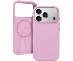 Dėklas Liavec Silky Case with Metal Camera Frame do Iphone 18 Pro/17 Pro rožinė