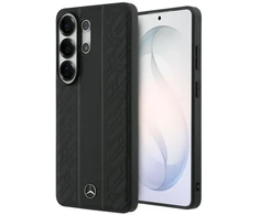 Dėklas Mercedes Laurel Leaves Vertical Stripes MagSafe for Samsung Galaxy S26 Ultra juodos spalvos