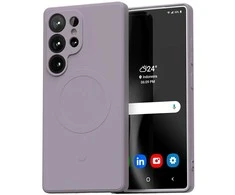 Dėklas Mercury MagSafe Semi-Silicone Samsung S25 Ultra S938 lilac violetinės spalvos