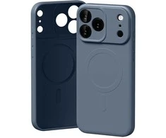 Dėklas Mercury Semi-Silicone MagSafe case for Apple iPhone 17 Pro Max sierra mėlynos spalvos