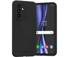 Dėklas Mercury Silicone for Samsung Galaxy A36 juodos spalvos