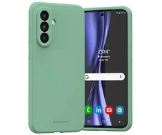 Dėklas Mercury Silicone Samsung Galaxy A36 žalias