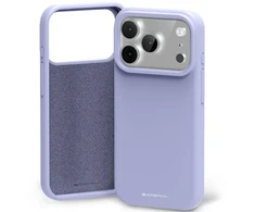 Mercury Silicone dėklas skirtas Apple iPhone 17 Pro Lavender Gray