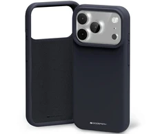 Mercury Silicone dėklas skirtas Apple iPhone 17 Pro navy mėlynas