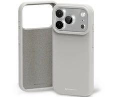 Mercury Silicone dėklas skirtas Apple iPhone 17 Pro Stone