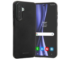 Dėklas Mercury Soft Samsung Galaxy A56 juodos spalvos