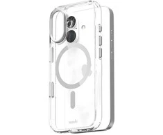 Dėklas Moshi iGlaze MagSafe - Case Apple iPhone 17 Luna Sidabrinis