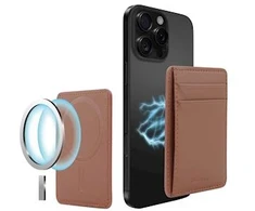 Dėklas Musthavz Vegan Leather Wallet MagSafe, ruda