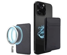 Dėklas Musthavz Vegan Leather Wallet MagSafe, juodas