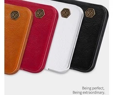 Dėklas Nillkin Qin skirtas Apple iPhone 11 Pro Max baltos spalvos