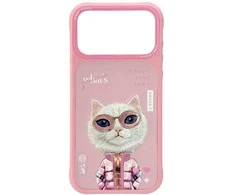 „Nimmy Cool&amp;Cute 2.0“ katės dėklas, skirtas „iPhone 17 Pro Max“ - Rožinė