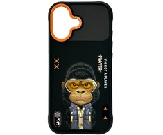 „Nimmy Cool&amp;Cute 2.0 Gorilla“ dėklas, skirtas „iPhone 17“ - Juodas