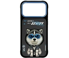 „Nimmy Cool&amp;Cute 2.0“ vilko formos dėklas, skirtas „iPhone 17 Pro Max“ - Juodas