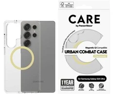 Dėklas „Panzer Glass CARE“, „PanzerGlass Flagship Urban Combat Chardonnay QI Samsung Galaxy S25 Ultra skaidrus“