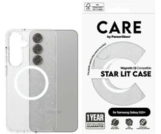 Dėklas Panzer Glass CARE iš PanzerGlass Flagship Urban Combat StarLight Baltas QI Samsung Galaxy S25 Plus skaidrus