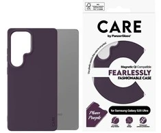 Dėklas Panzer Glass CARE by PanzerGlass Fashion QI Samsung Galaxy S25 Ultra violetinės spalvos