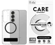 Dėklas Panzer Glass CARE by PanzerGlass Feature Juodas Kickstand &amp; QI Samsung Galaxy S25 Plus dėkals telefonui skaidrus