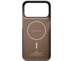 Dėklas PITAKA Edge Argyle MagSafe, skirtas iPhone 18 Pro Max / 17 Pro Max, bazalto juodas