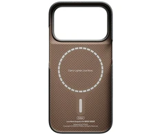 Dėklas PITAKA Edge Argyle MagSafe, skirtas iPhone 18 Pro / 17 Pro, bazalto juodas