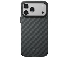 PITAKA Summa dėklas, skirtas iPhone 18 Pro Max / 17 Pro Max, juodas-pilkas