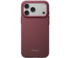Dėklas PITAKA Summa Case, skirtas iPhone 18 Pro Max / 17 Pro Max, bordo spalvos