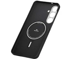 Dėklas PITAKA Ultra-Slim MagSafe, skirtas Samsung Galaxy S25, juodas pilkas