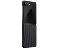 Dėklas PITAKA Ultra-Slim MagSafe skirtas Samsung Galaxy Z Flip7 juodos ir pilkos spalvos
