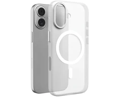 Puro „Lightfeel“ „iPhone 17“ dėklas, suderinamas su „MagSafe“ – skaidrus ir baltas