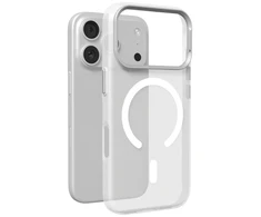 Puro „Lightfeel“ „iPhone 17 Pro“ dėklas, suderinamas su „MagSafe“ – skaidrus ir baltas