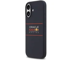 Dėklas Red Bull Raudona Bull Raudona Bull Silicone Horizontal Logo MagSafe for Apple iPhone 17 mėlynos spalvos