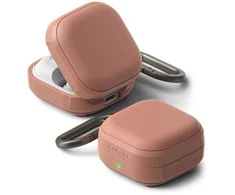 Dėklas „Ringke Onyx“ magnetinės „MagSafe“ ausinės „Samsung Galaxy Buds 4 / 4 Pro Constant Coral“