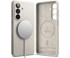 Dėklas „Ringke“ silikoninis magnetinis „MagSafe“ „Samsung Galaxy S26+ Plus“ akmuo