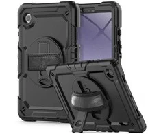Dėklas Samsung Galaxy Tab A9 8.7 Tech-Protect Solid360 juodos spalvos