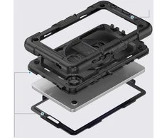 Dėklas Samsung Galaxy Tab A9 8.7 Tech-Protect Solid360 juodos spalvos