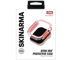 Dėklas Skinarma Atom skirtas Apple Watch 42mm rožinės spalvos