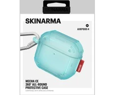 Dėklas Skinarma Mecha CE skirtas AirPods 4 turquoise