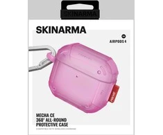 Dėklas Skinarma Mecha CE skirtas AirPods 4 fuchsia