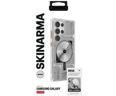 Dėklas Skinarma Nova MagSafe skirtas Samsung Galaxy S25 Ultra skaidrus