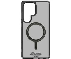 Dėklas Skinarma Saido MagSafe skirtas Samsung Galaxy S25 Ultra juodos spalvos