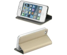 Dėklas Smart Magnet book Samsung Galaxy A32 5G A326 aukso spalvos