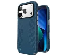 Dėklas Speck Presidio2 Grip MagSafe - Apple iPhone 17 Pro Case Deep Sea/Sidabrinis Metallic
