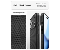 Dėklas SPIGEN case LIQUID AIR for IPHONE 17 Pro Max/ 18 Pro Max matte juodas