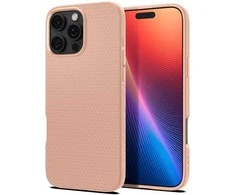 Dėklas „Spigen Liquid Air“, rožinio titano spalvos – „iPhone 16 Pro Max“