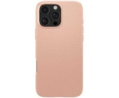 Dėklas „Spigen Liquid Air“, rožinio titano spalvos – „iPhone 16 Pro Max“