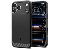 Dėklas SPIGEN case RUGGED ARMOR compatible with MagSafe for IPHONE 18 Pro / 17 Pro matte juodas