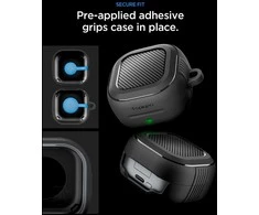 Dėklas Spigen RUGGED Armor Samsung Galaxy Buds 4 / 4 Pro Matte juodos spalvos