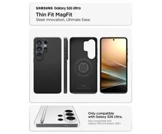 Dėklas Spigen THIN FIT MAG MagSafe Samsung Galaxy S26 Ultra juodos spalvos
