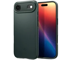 Dėklas Spigen Thin Fit nugarėlė su MagSafe, skirta iPhone Air – Abyss Žalias